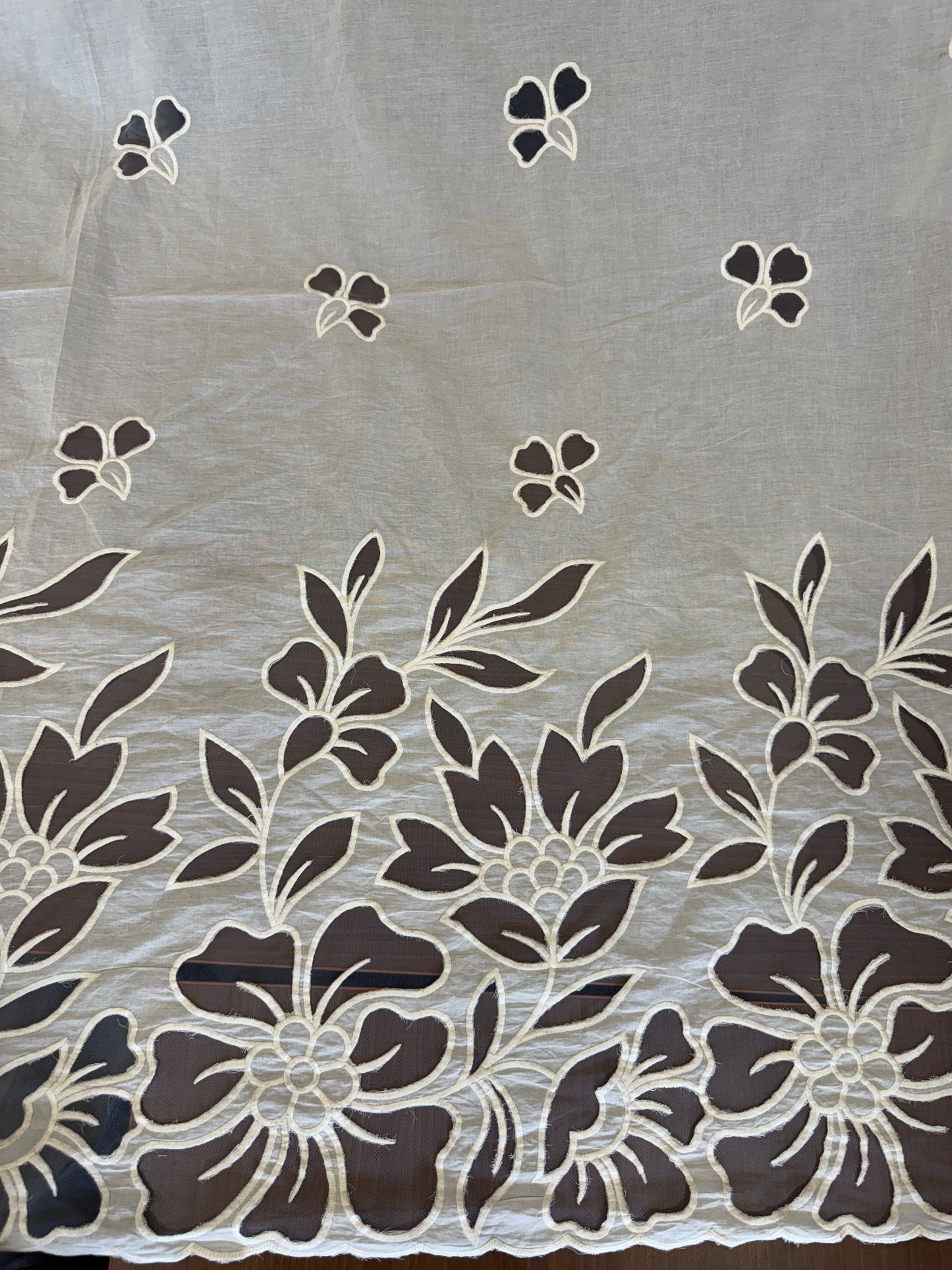 Kora Cotton with Applique work at Daman