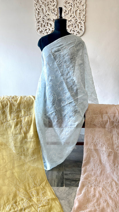 Embroidered Banarasi Mulchanderi