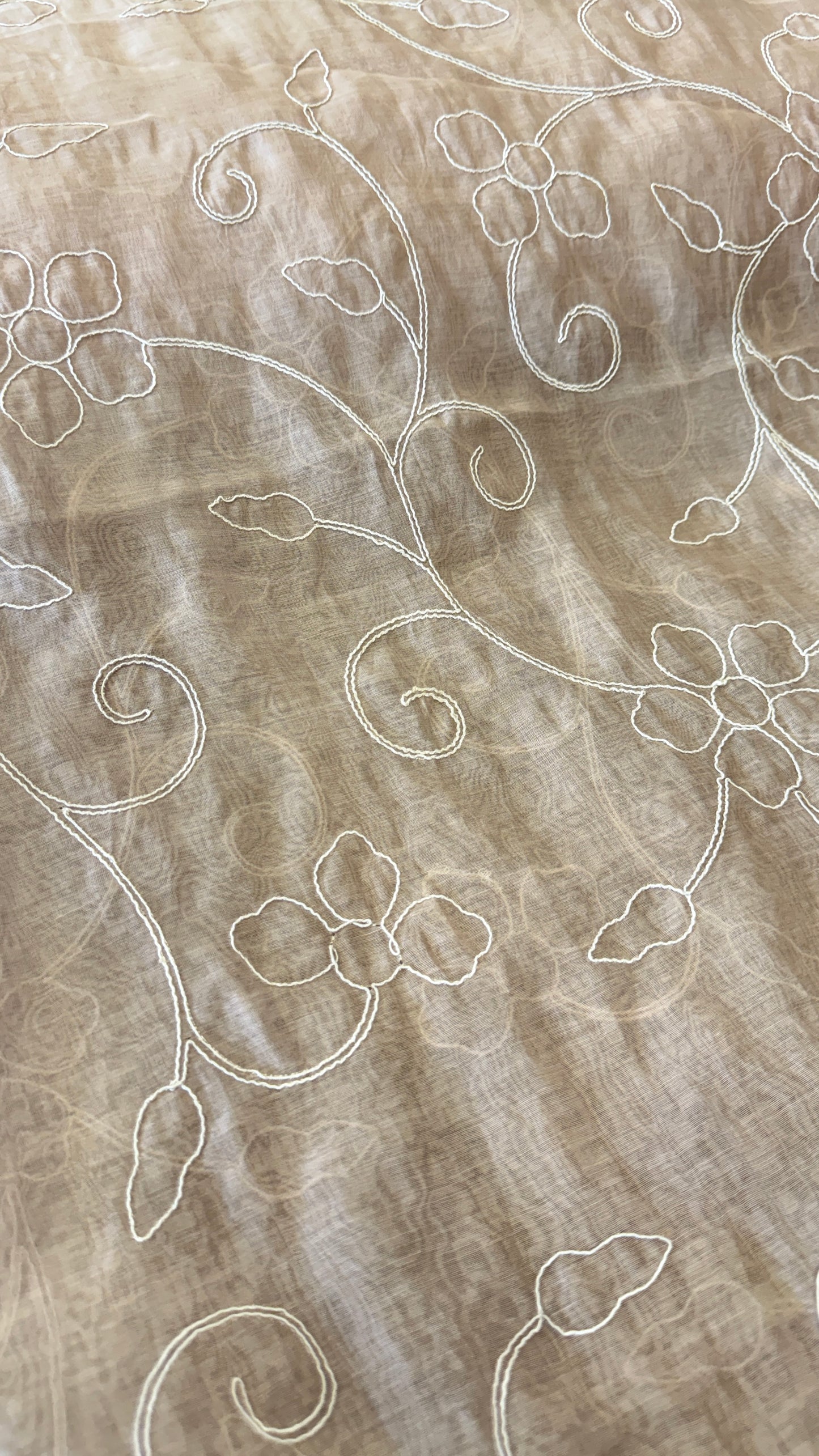 Embroidered Banarasi Mulchanderi