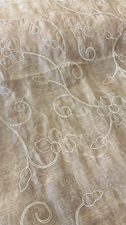 Embroidered Banarasi Mulchanderi