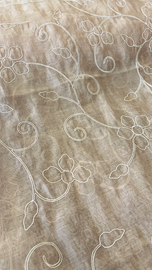 Embroidered Banarasi Mulchanderi