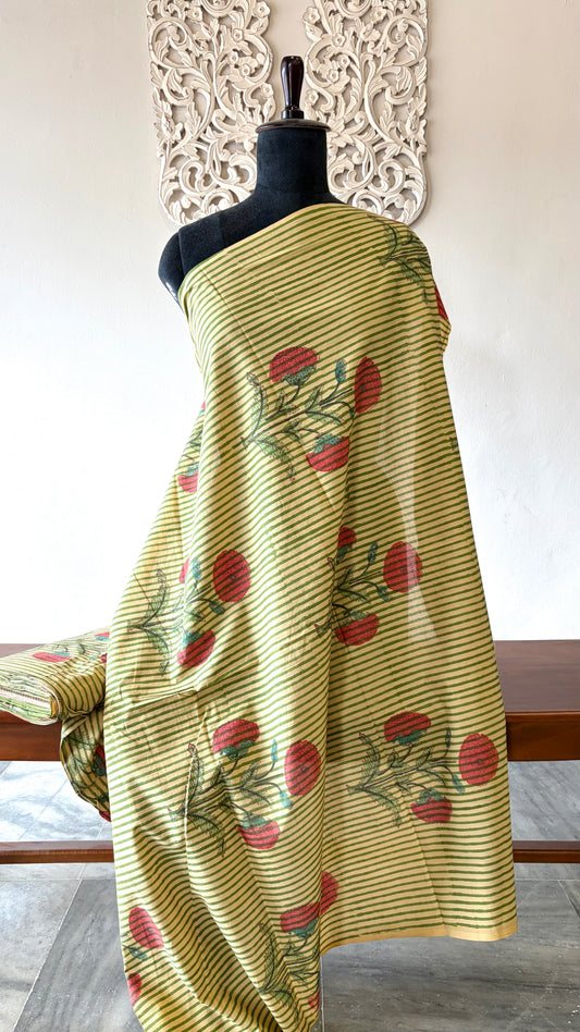 Pure hand block fabric