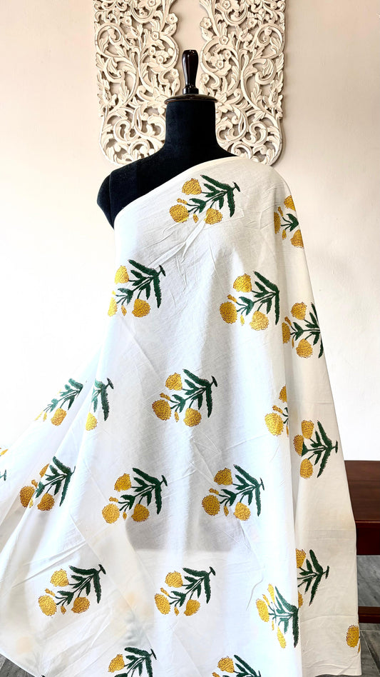 Pure hand block fabric