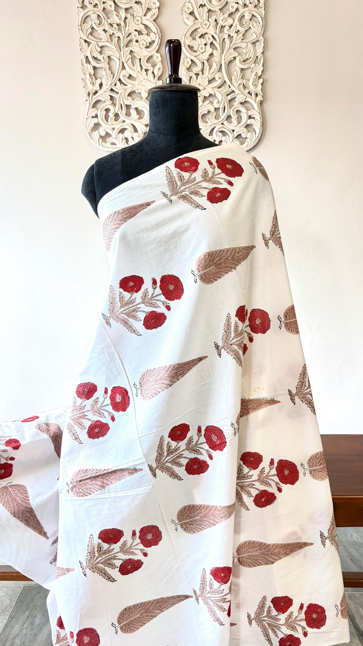 Pure hand block fabric