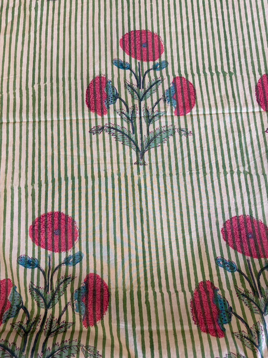 Pure hand block fabric