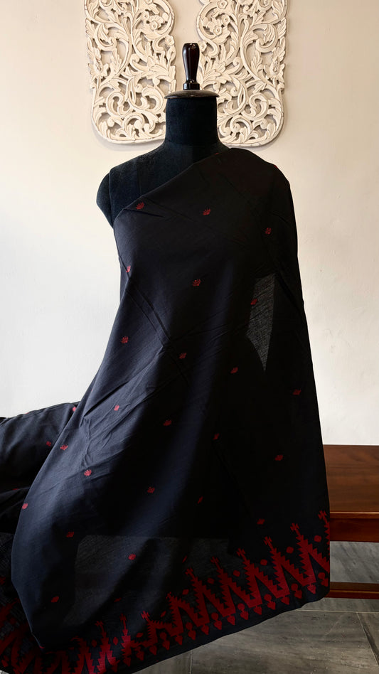 Cotton Jamdani Black
