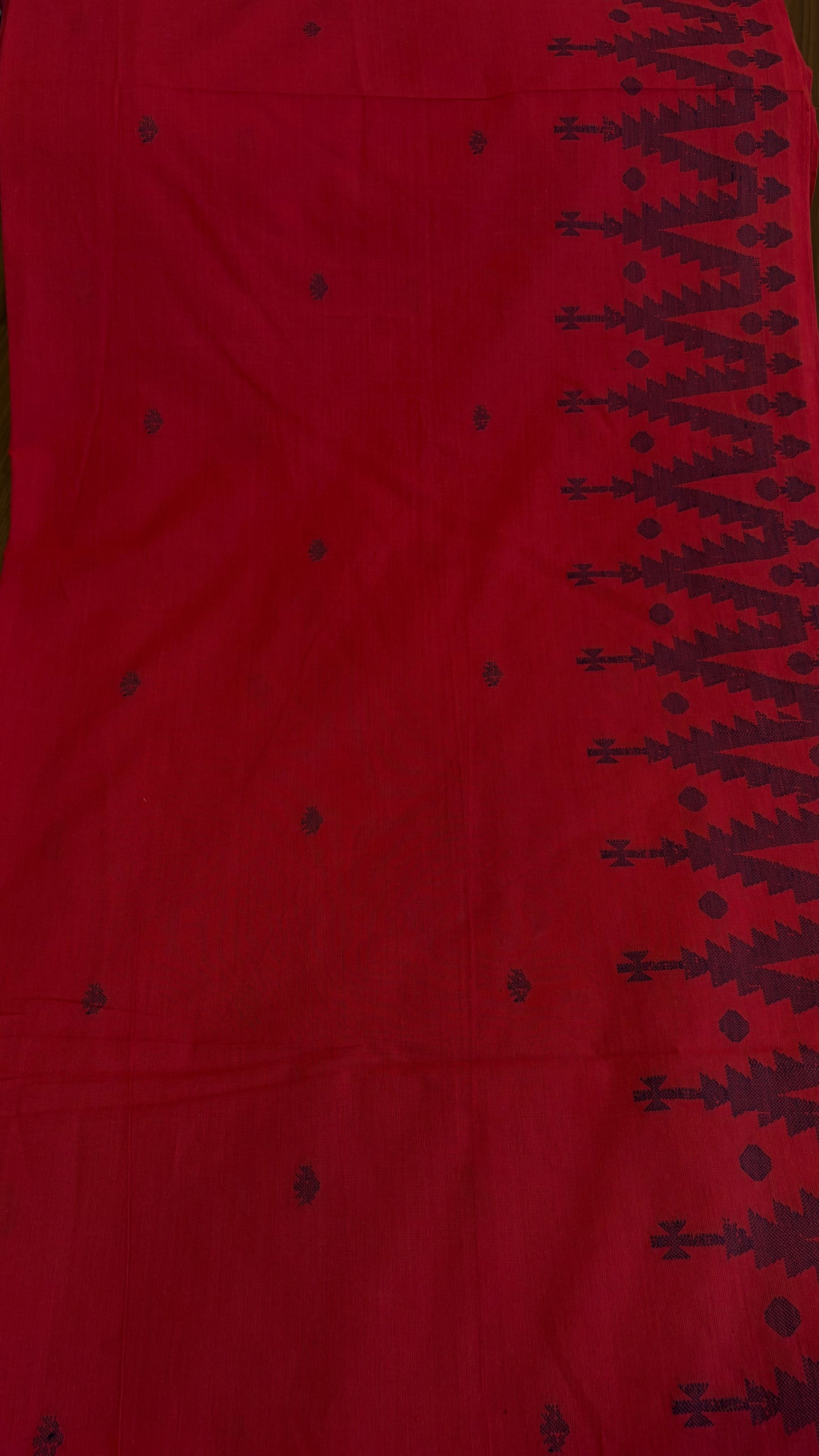 Cotton Jamdani Red