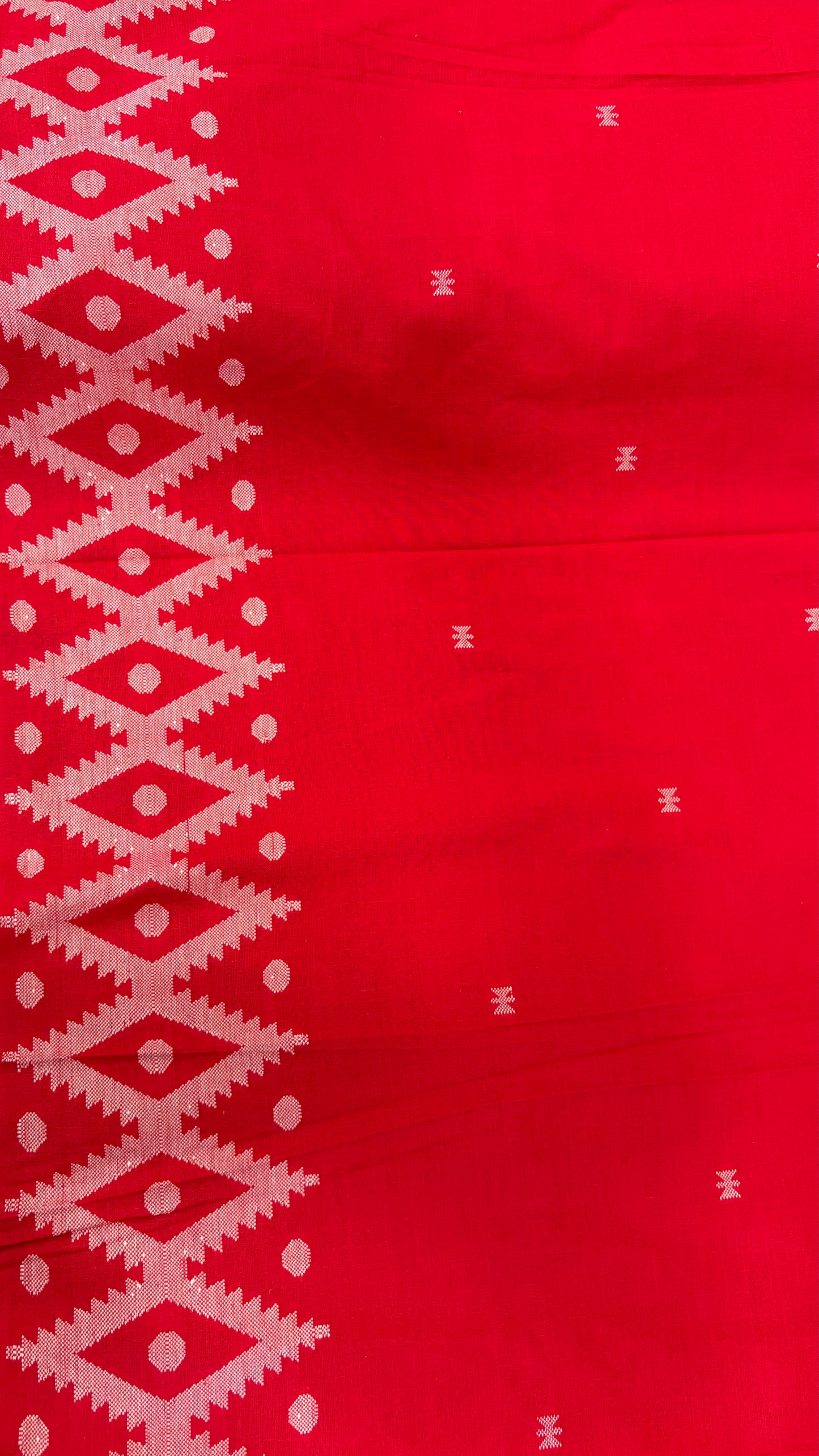 Cotton Jamdani Red
