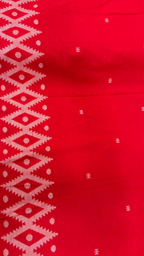 Cotton Jamdani Red