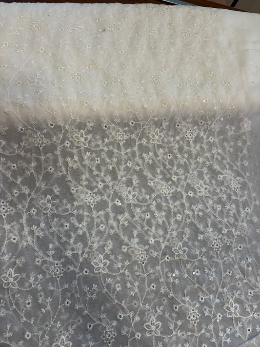 Georgette embroidery