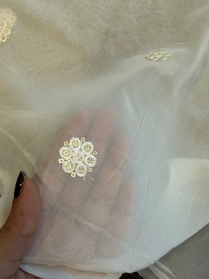 Georgette embroidery