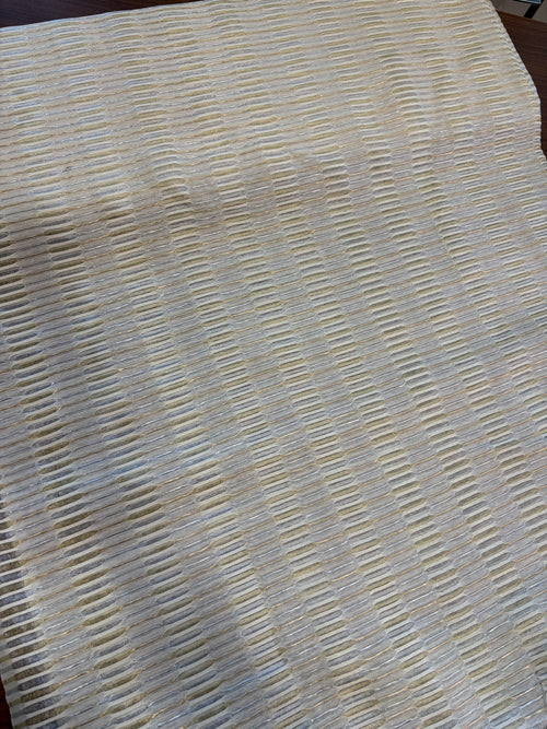 Cotton with gold silver thread weaving