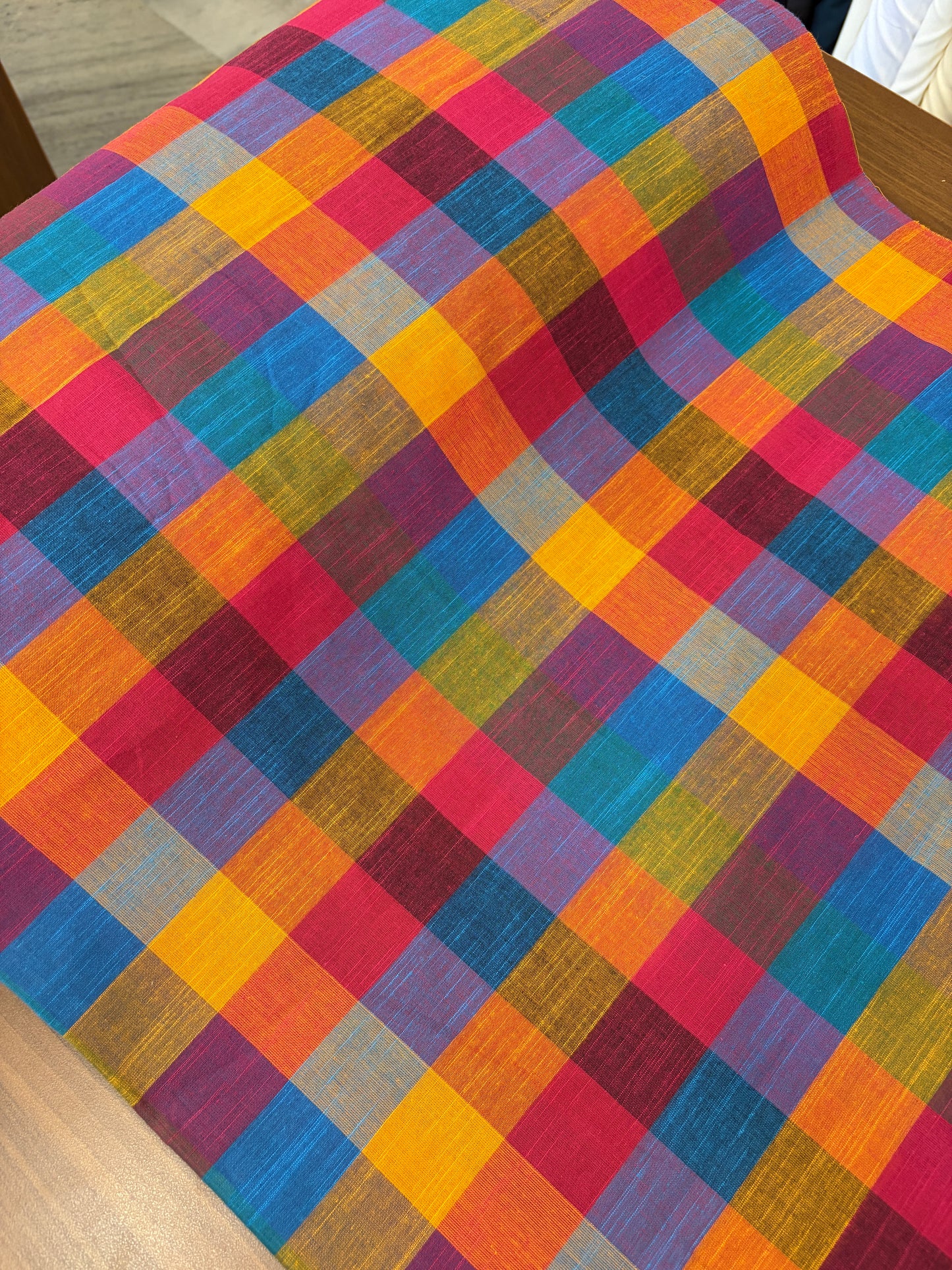 Madras check medium