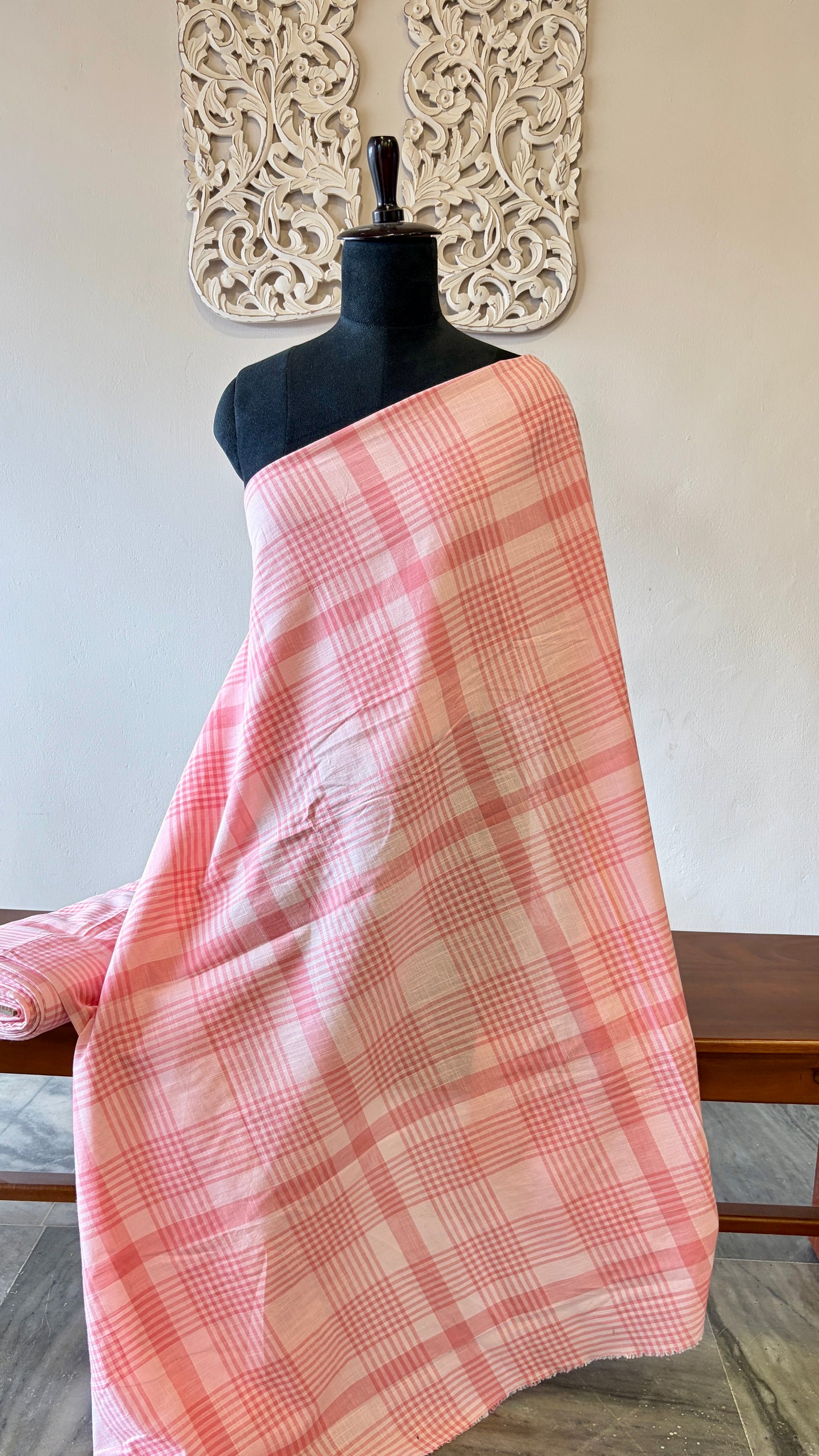 Soft cotton check