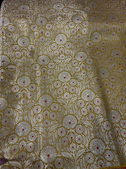 Semi banarasi brocade Yellow