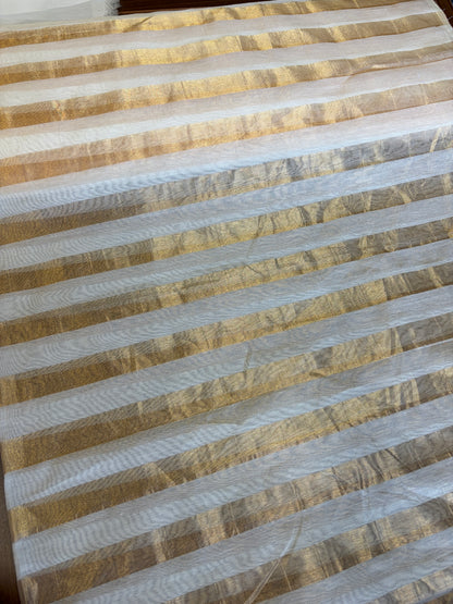 Pure tissue silk stripe