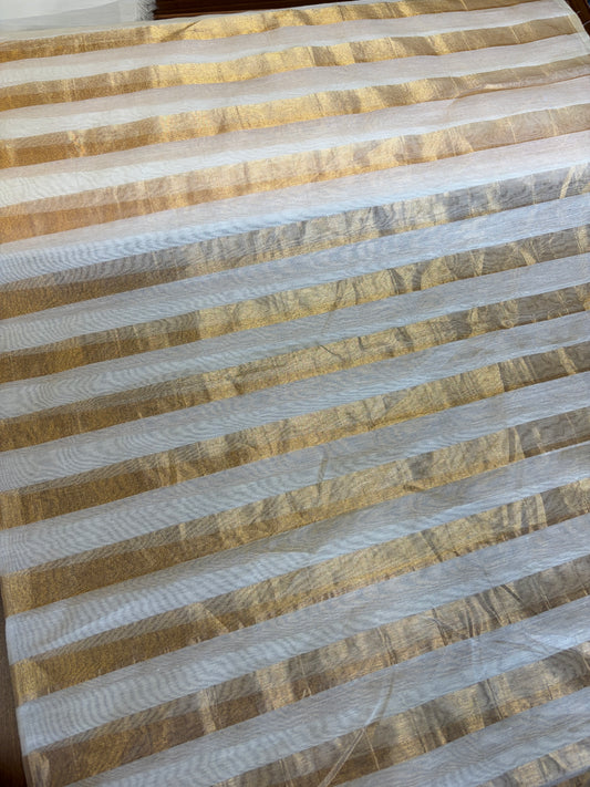 Pure tissue silk stripe