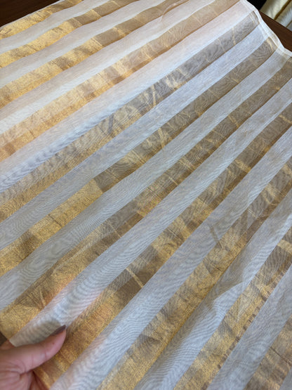 Pure tissue silk stripe