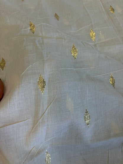 Cotton fabric with Diamond weave gold