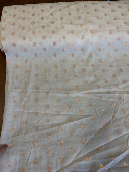 Cotton fabric with butta copper