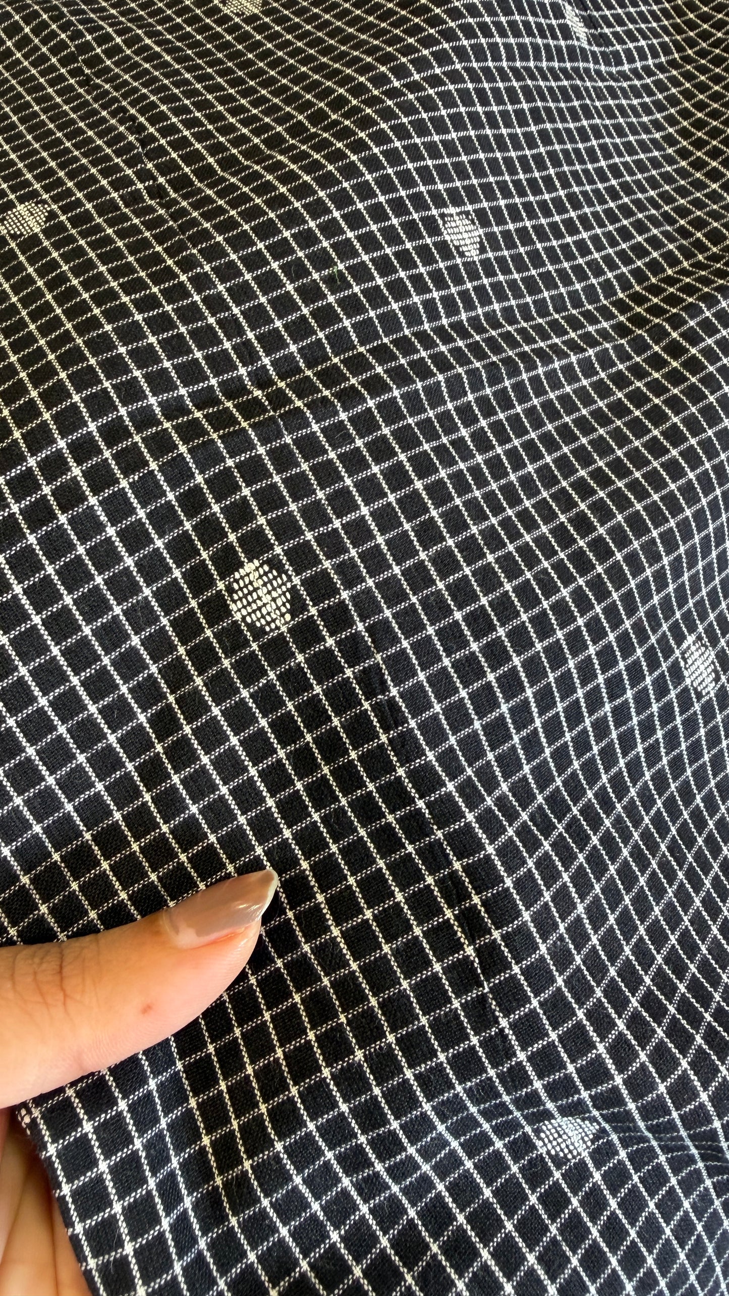 Handloom cotton with woven butta