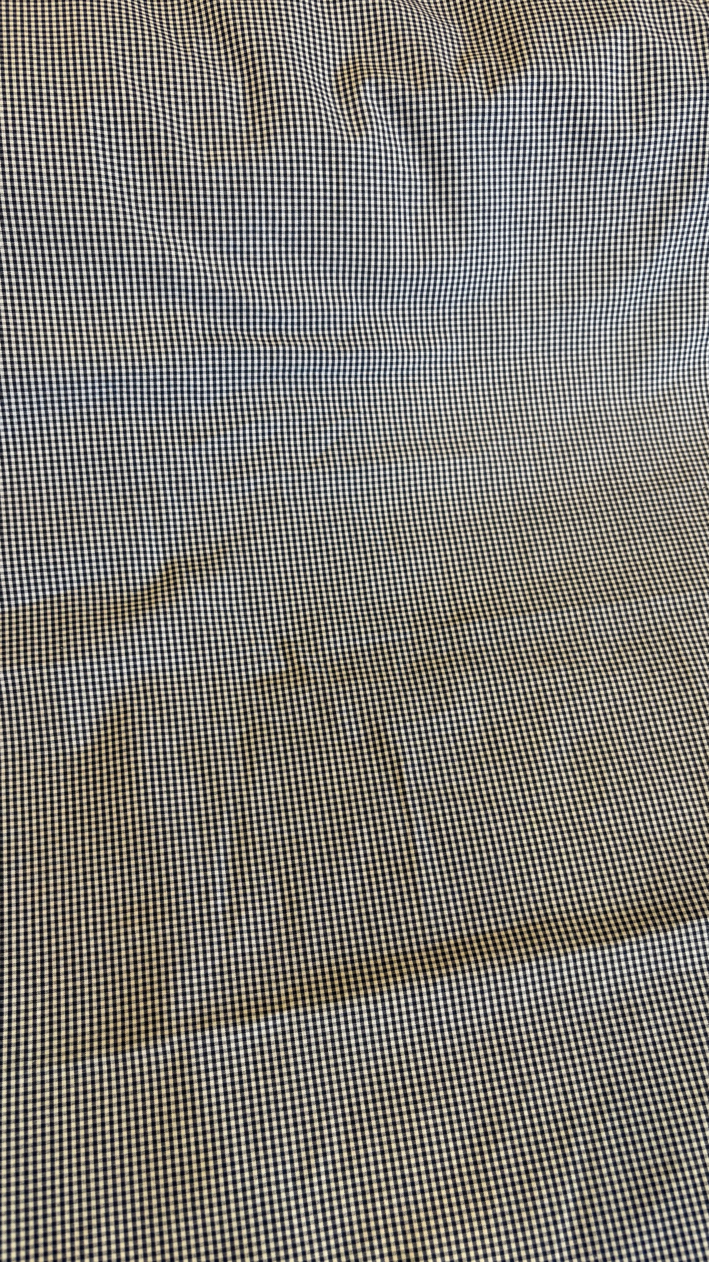 Export cotton check Black(Soft)