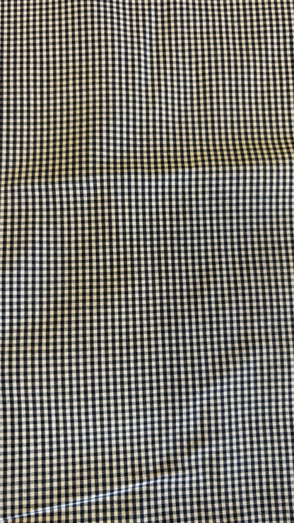 Export cotton check Black(Soft)