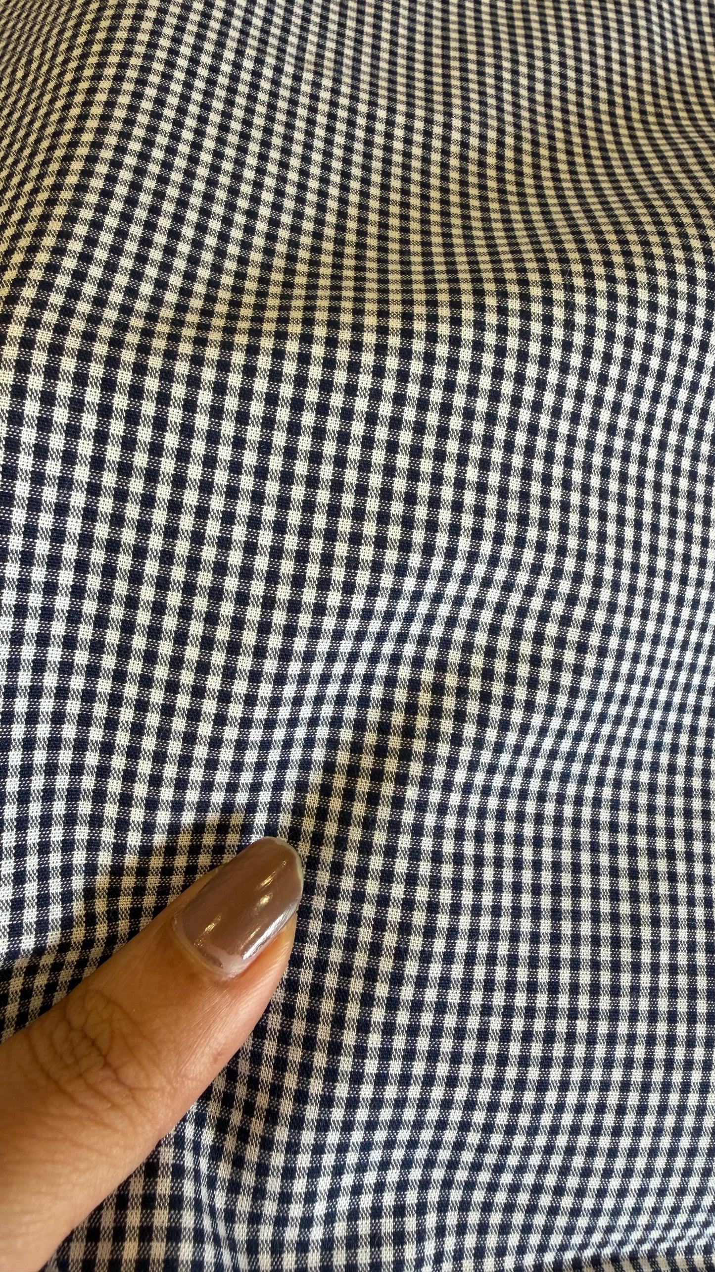 Export cotton check Black(Soft)
