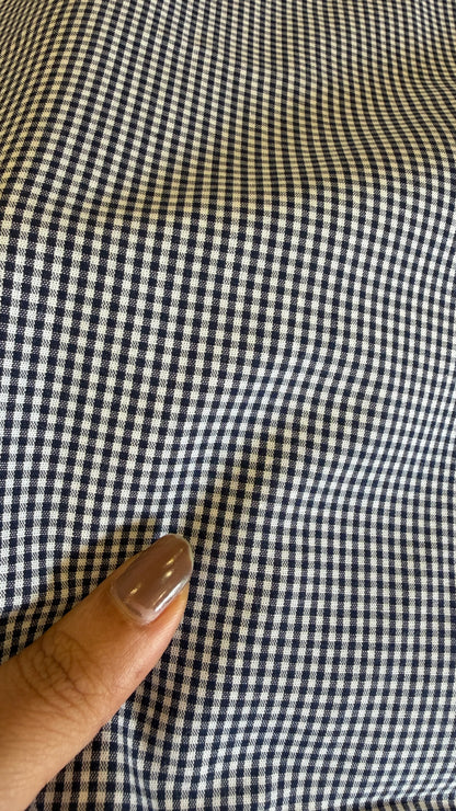 Export cotton check Black(Soft)