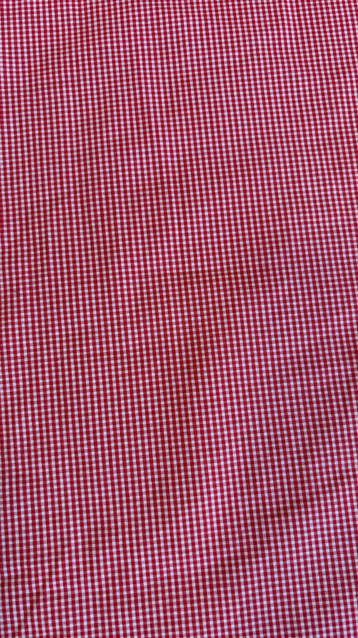 Export cotton check red(Soft)