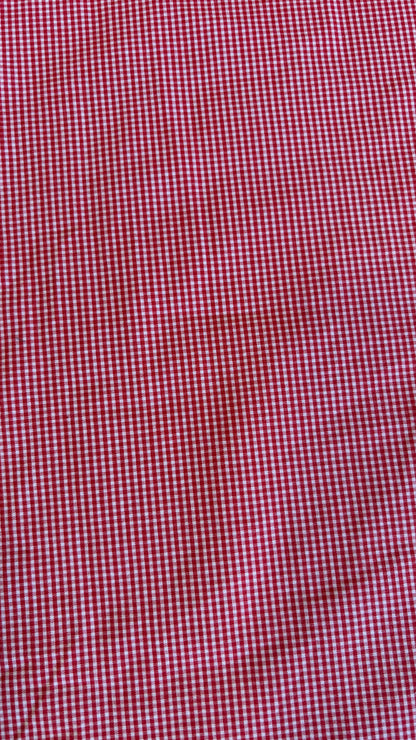 Export cotton check red(Soft)