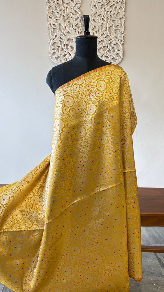 Semi banarasi brocade Yellow