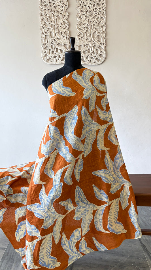 Printed Slub cotton