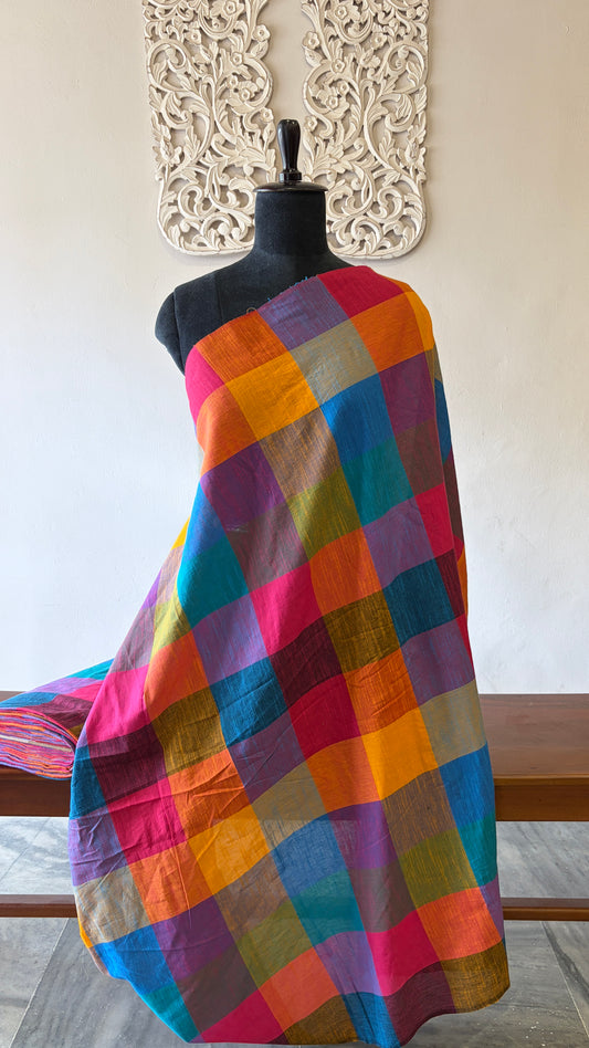 Madras check (Handloom)shade 03