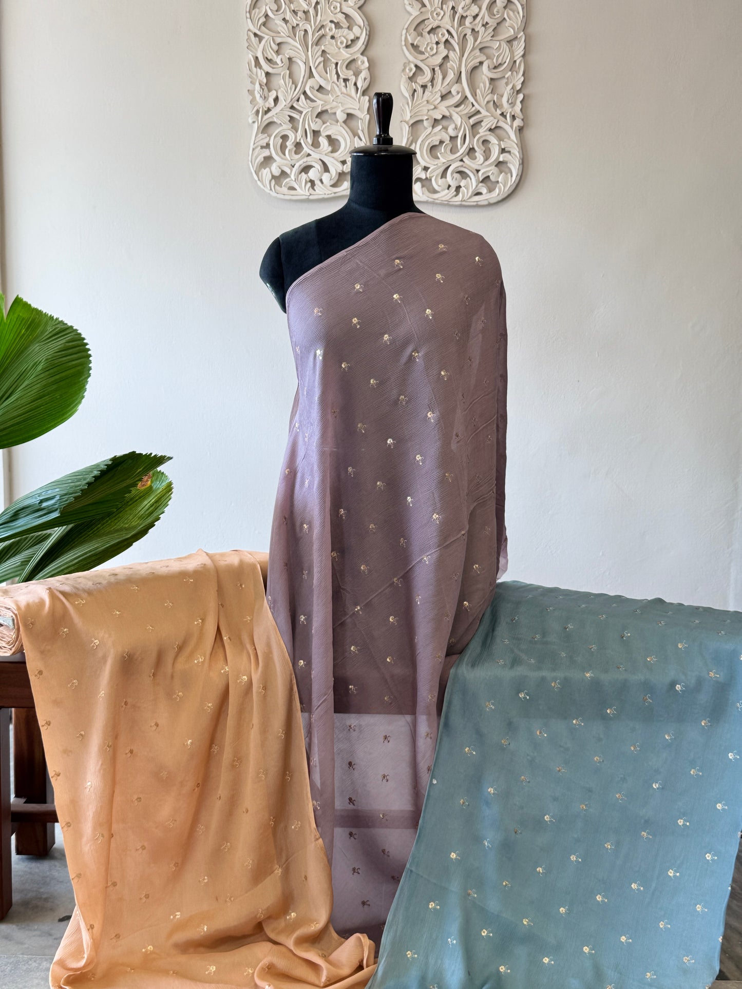 Viscose chinnon Embroidery