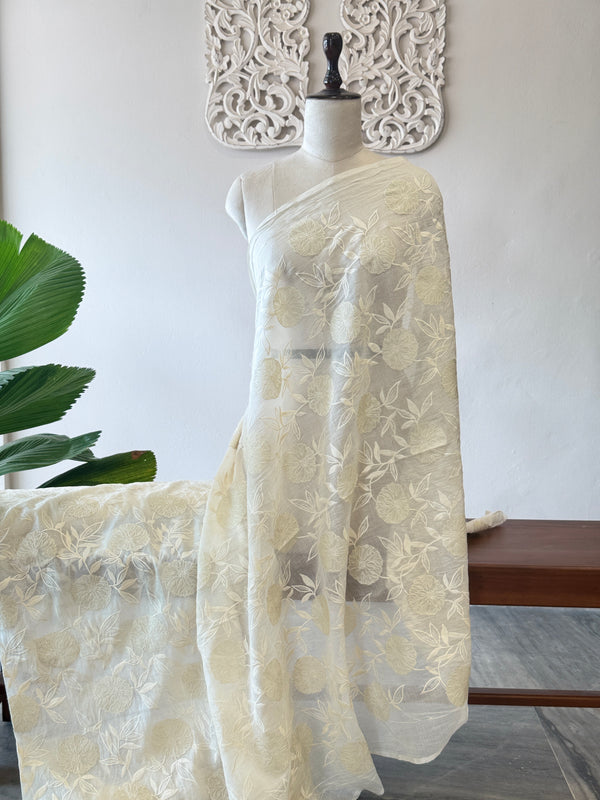 BANARASI CHANDERI TISSUE APPLIQUE