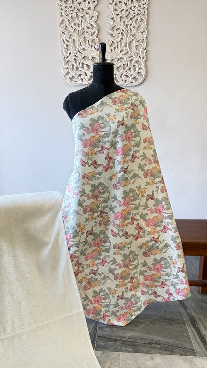 Floral Printed linen cotton and plain