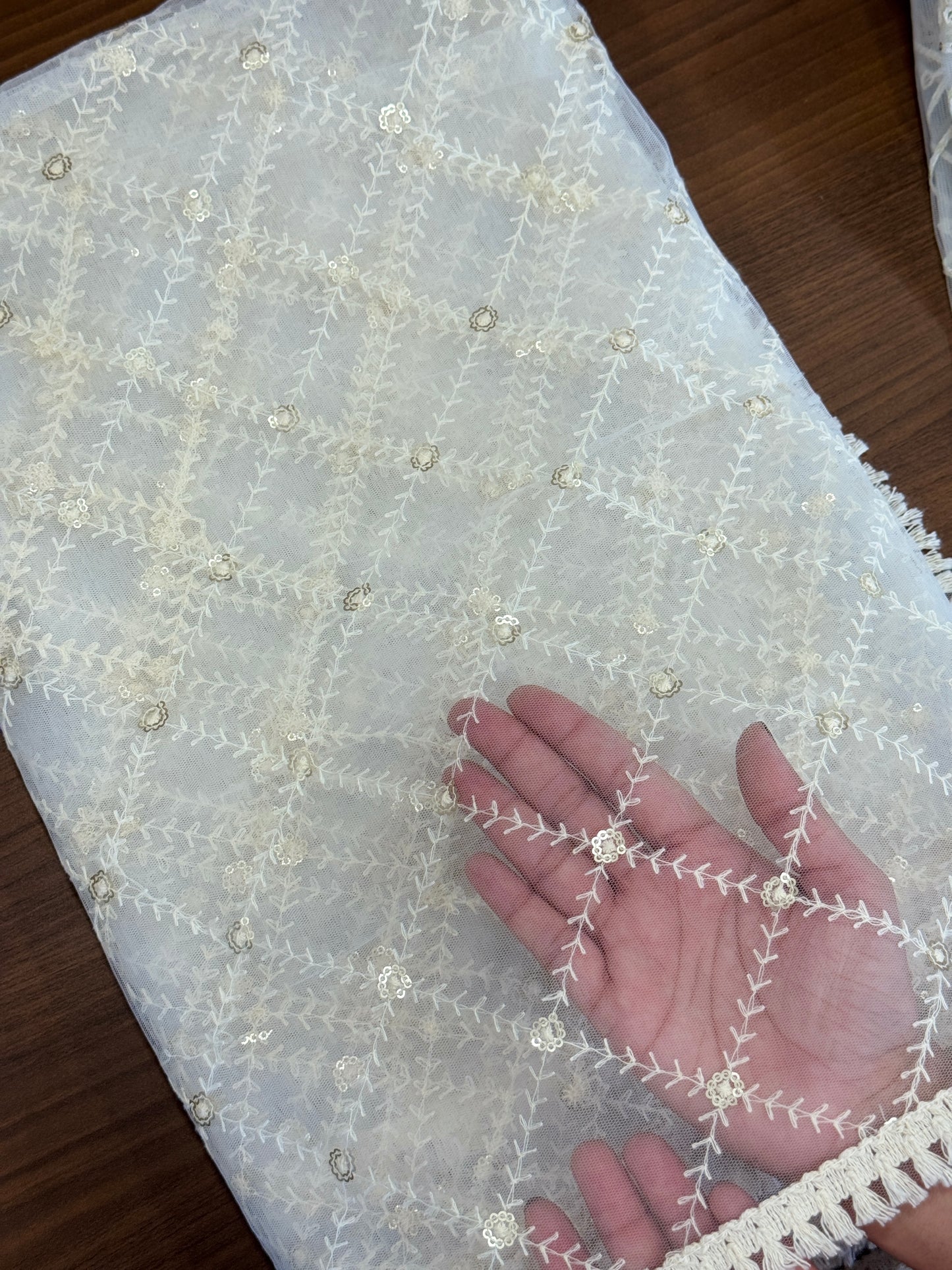 Dyeable Net Dupatta