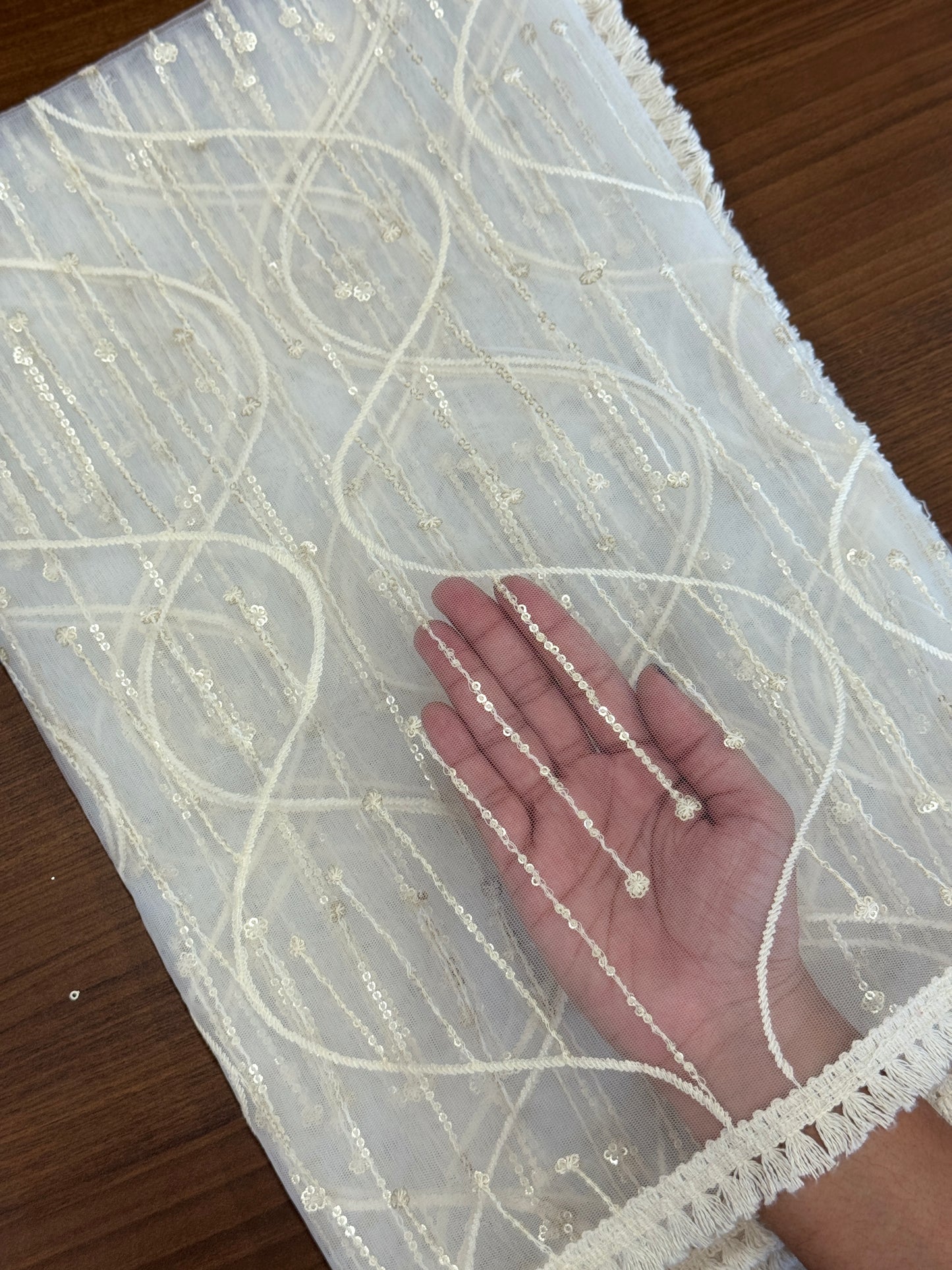 Dyeable Net Dupatta