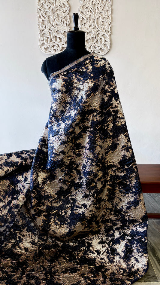 Turkish organza navy blue