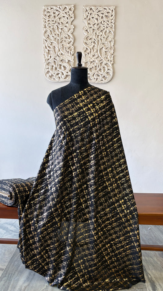 Imported georgette with foil texture