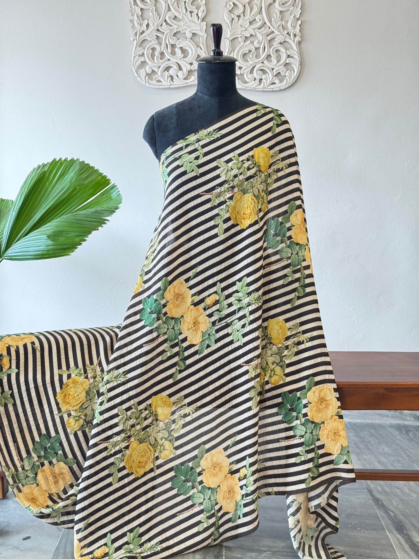 Printed chanderi