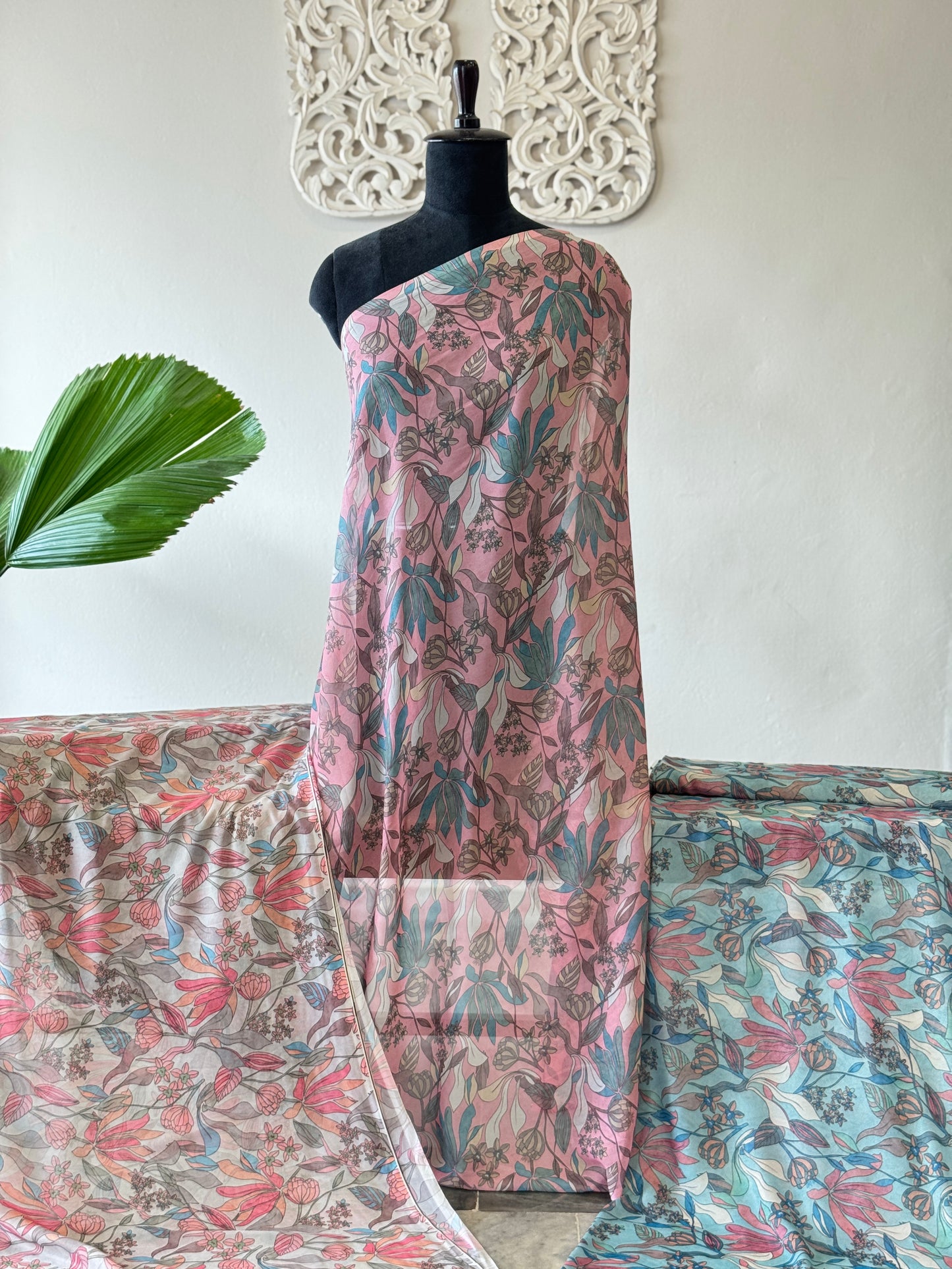 PRINTED SHIMMER GEORGETTE