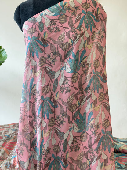 PRINTED SHIMMER GEORGETTE