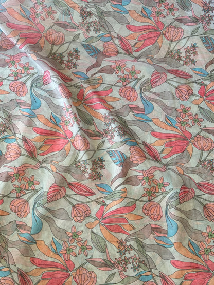 PRINTED SHIMMER GEORGETTE