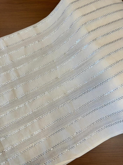 Cotton with Lurex weaving