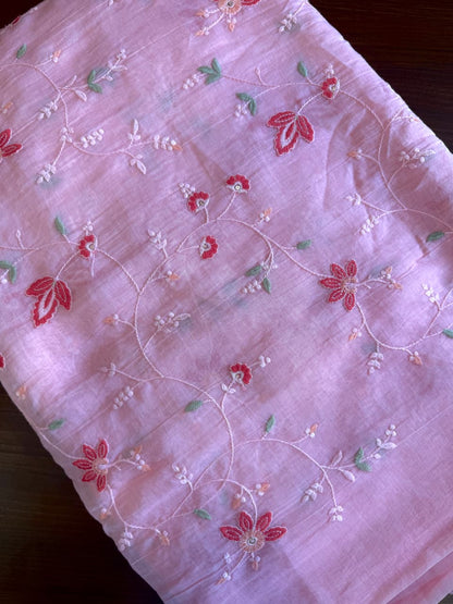 Banarasi Mulchanderi Jaal Embroidery