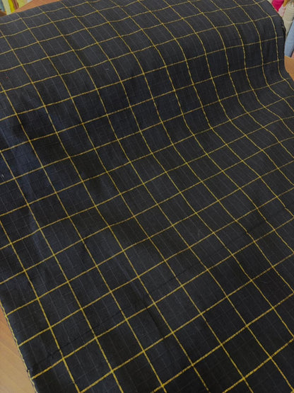 South cotton with zari check