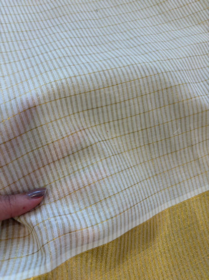 Soft cotton with Kerala kasavu border(check)