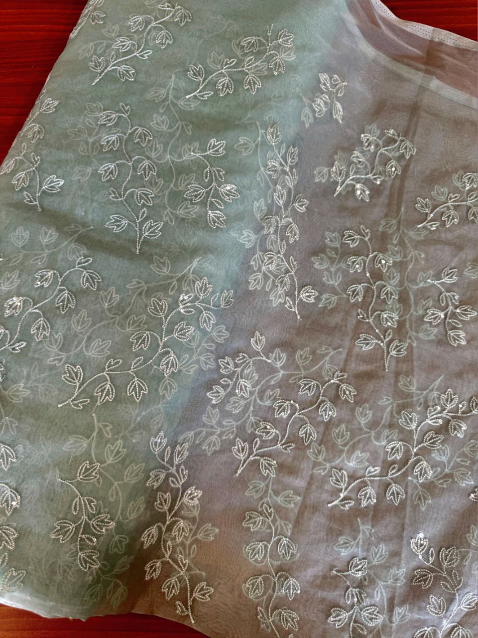 Nylon Organza embroidery